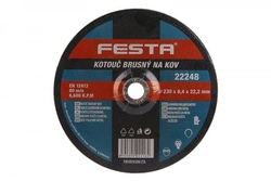 Kotouč brusný Festa na kov 230x6,4x22,2mm