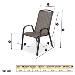 FDZN 5111 Zahradní židle FIELDMANN