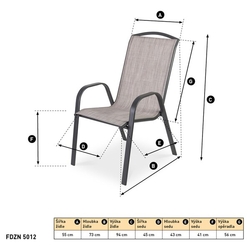 FDZN 5112 Zahradní židle FIELDMANN
