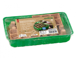 Minipařeniště M PLUS + 24 sadbovačů NATUR zelené 36x22x13cm