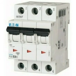 Jistič EATON 3-pól char B, PL6-B20/3