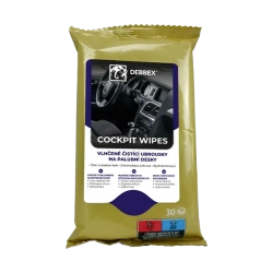 Cockpit wipes|Vlhčené čisticí 
ubrousky na palubní desky 30ks DEBBEX CZ-SK-PL-HU / 18 v k