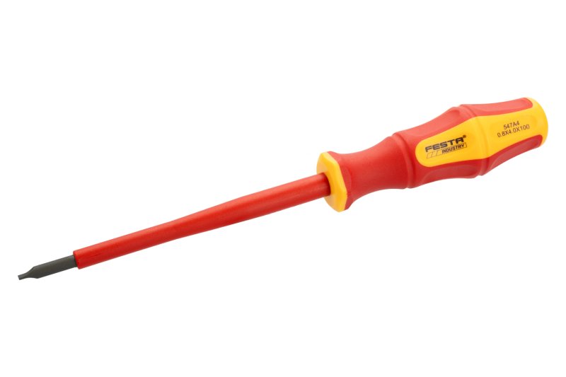 VDE šroubovák elektro plochý CrV Festa 6,5x150mm