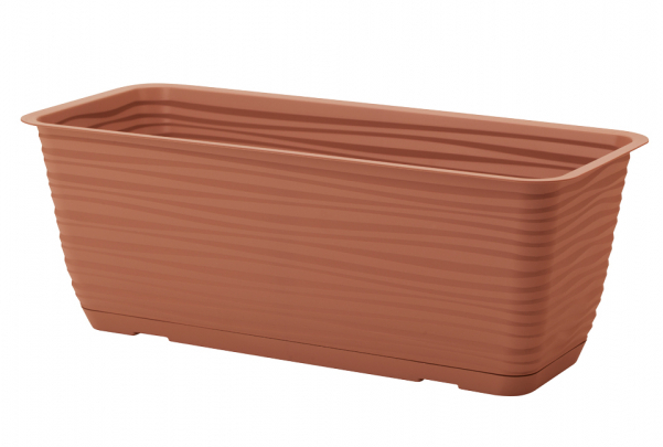 Truhlík Sahara s podmiskou 60cm terakota 