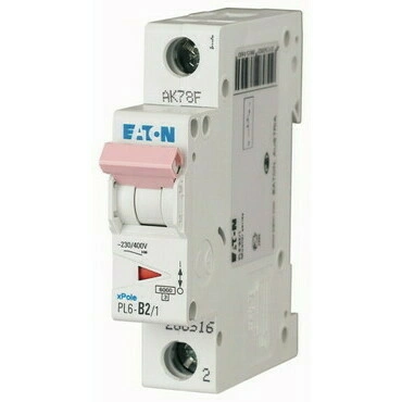Jistič EATON 1-pól char.B, PL6-B2/1