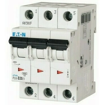 Jistič EATON 3-pól char B, PL6-B20/3