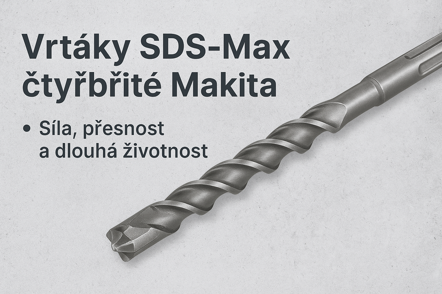 Vrtáky SDS-Max čtyřbřité Makita – síla, přesnost a dlouhá životnost