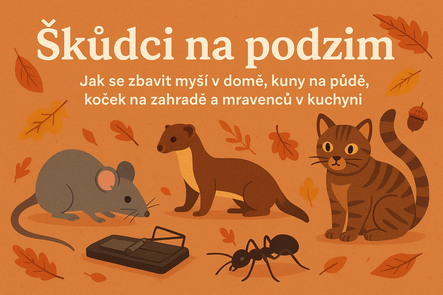 Hubení myší, potkanů, kun a mravenců: Jak se zbavit škůdců efektivně