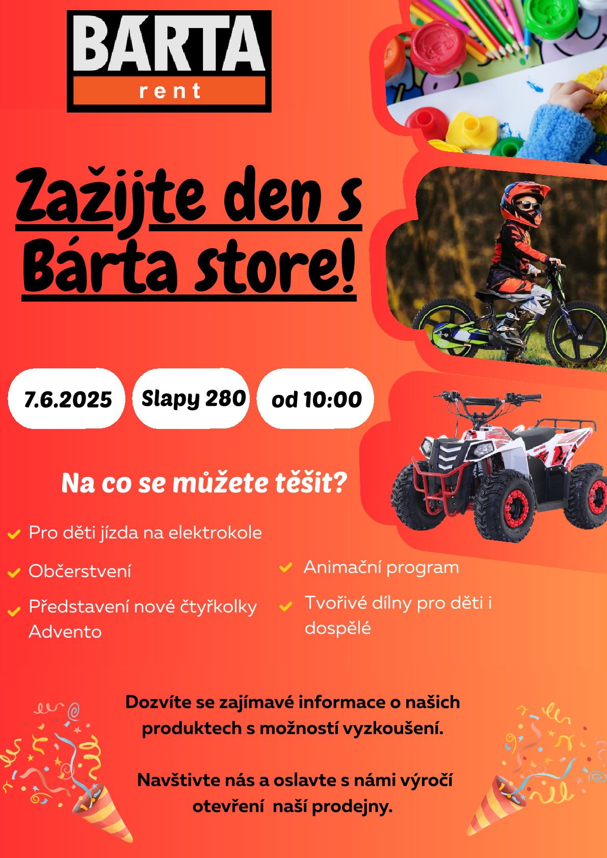 ZAŽIJTE DEN S BÁRTA STORE - VÝROČÍ PRODEJNY